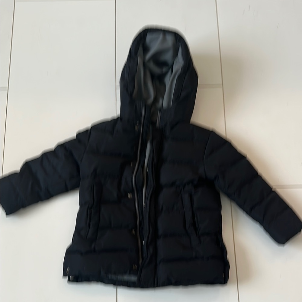 Zara Kids Black Puffer Jacket down filled 2/3Y